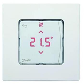 Termostato Ambiente Empotrado Danfoss IconT con Pantalla LED, 230V, Blanco
