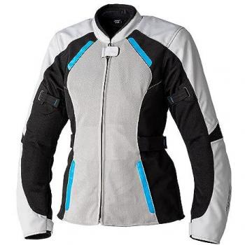 RST Ava Mesh Chaqueta Textil Impermeable para Mujer - Gris/Azul