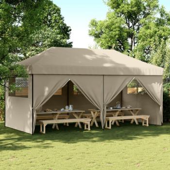 Carpa Pop-Up plegable Tono de fiesta con 4 paredes taupe gris topo