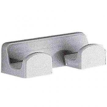 Gedy 72260200100 Percha doble, blanco, 6x15x5