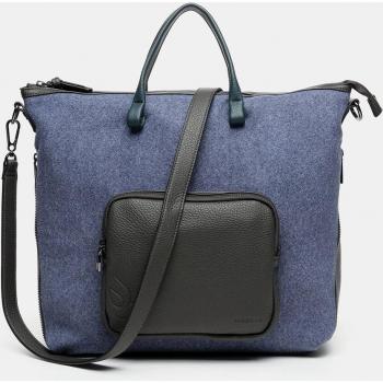 Abbacino - Bolso Shopper en azul con bandolera extraíble