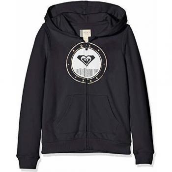 Roxy The Good Side - Sudadera con Capucha Y Cremallera para Chicas 8-16 Sudadera con Capucha Y Cremallera, Niñas, Anthracite, 10