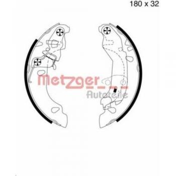 Kit de zapatas de freno METZGER MG 980 para Fiat 500 y Panda