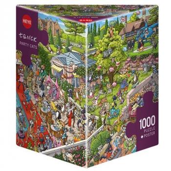 Party Cats Triangular Puzzle - 1000 Pieces by Heye