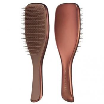 Tangle Teezer Ultimate Detangler Chrome Chocolate Bronze Flat Brush for All Hair Types