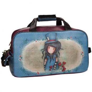 Gorjuss The Hatter Bolsa de viaje, 45 cm, 28.13 litros, Azul