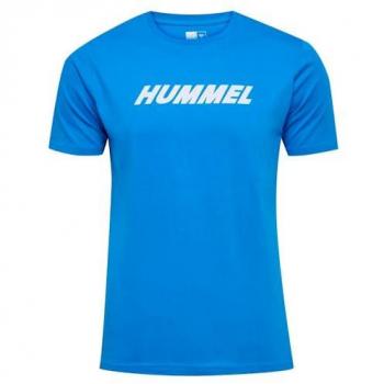 Camiseta Hummel Elemental Sportwear Manga Corta Logo Frontal Serigrafiado Algodón 100% Hombre Royal 225882_7335
