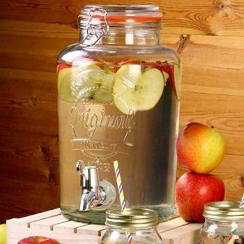 Kilner Clip Top Glass Party Water & Punch Drinks Dispenser, 5 Litre