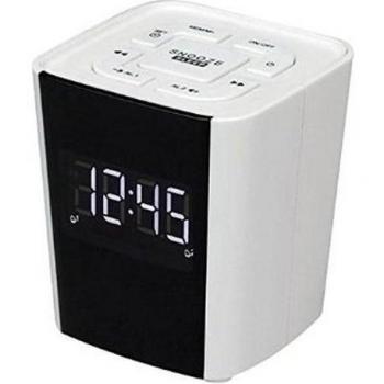 Denver CR-918 exportaciones de Radio Despertador, Radio FM PLL, Pantalla DE 1,8 cm, Teclas de estación Blanco