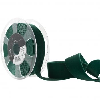 Cinta de terciopelo Berisfords de 36 mm x 10 m, color verde botella