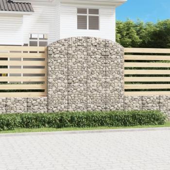 Cesta de Gabion arco 200x30x200/220 cm hierro galvanizado