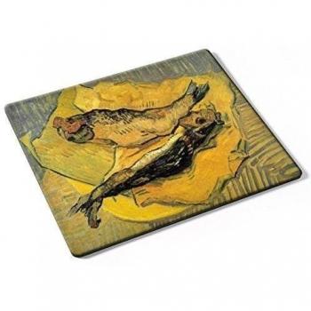Van Gogh - Bloaters, Designer Almohadilla del Ratón Mouse Mouse Pad con Diseño Colorido. Auténtica Alfombrilla de 250 x 190 mm. Tamaño Ideal de Media para el Uso Diario.