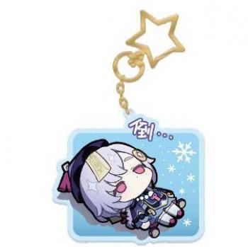 Llavero acrílico Chibi Qiqi de Genshin Impact