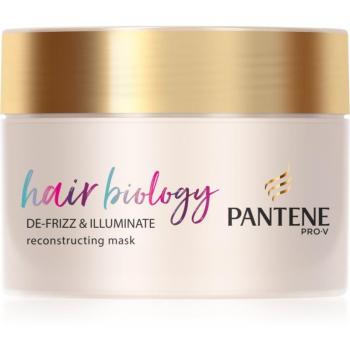 Mascarilla Pantene Hair Biology Defrizz & Illuminate 160ml para cabello seco y teñido