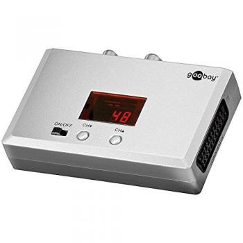 Goobay 67238 - Modulador de radiofrecuencia VHF/UHF con pantalla LED