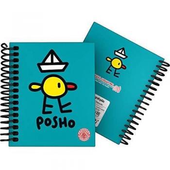 Grafoplás 16531980 Colección Katuki Saguyaki Cuaderno con Espiral, Cuadriculado, Modelo Poshos, A7