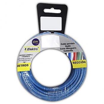Carrete cablecillo flexible 1,5mm azul 20mts libre de halógenos