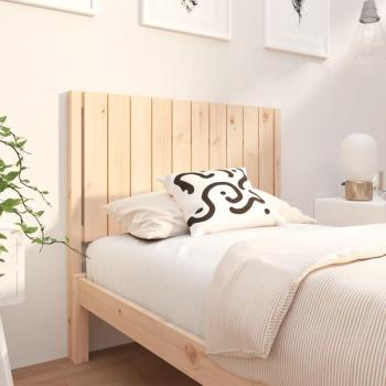 Cabecero para cama madera maciza de pino 105,5x4x100 cm