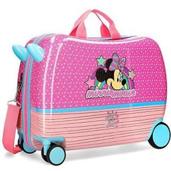 Disney Minnie Pink Vibes Maleta Infantil Rosa 50x38x20 cms Rígida ABS Cierre combinación 34L 2,1Kgs 4 Ruedas Equipaje de Mano