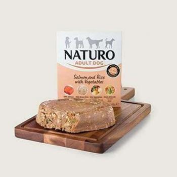 Naturo Salmón y Arroz con Verduras Adulto Perro Alimento 7 Cajas de 400 g