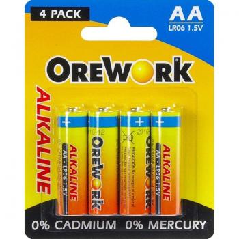 Orework LR 06 Pila Alcalina 1.5V 4 Unidades