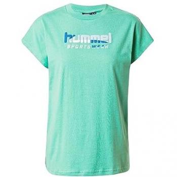 Hummel Women's XS Legacy Jasira Short Sleeve T-shirt Green Spruce