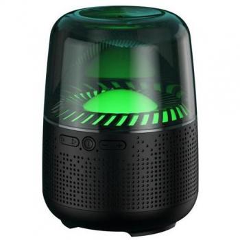 XO Disco Boom Altavoz Bluetooth 5.1 - 10W - USB, microSD, AUX - Luces RGB - Hasta 6 Horas de Reproducción - Color Negro