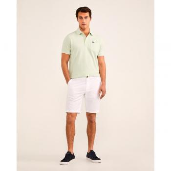 Bermuda Façonnable de algodón blanco para hombre con estilo clásico