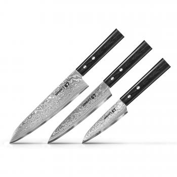 Samura Damascus 67 Set of 3 Kitchen Knives