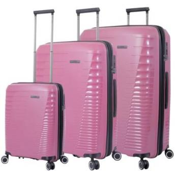 TOTTO - Juego de Maletas Rígidas Deco Rose - Color Rosa - Tres Medidas de Maletas - Sistema Expandible - Sistema TSA - Forro de Poliéster