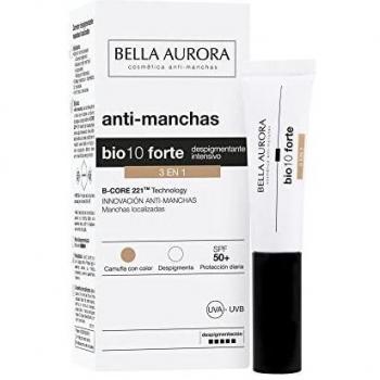 Bella Aurora Antimanchas Intensivo Corrector Local 3en1, 10 ml | Reduce las Manchas Localizadas | Sérum Hidratante y Antiedad | Acción Despigmentante | Bio10 Forte