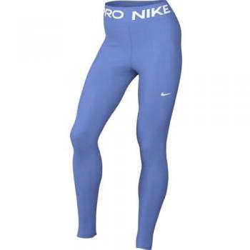 Mallas Nike Pro 365 de Talle Medio con Paneles de Malla para Mujer - Azul Claro - L (EU 44-46)