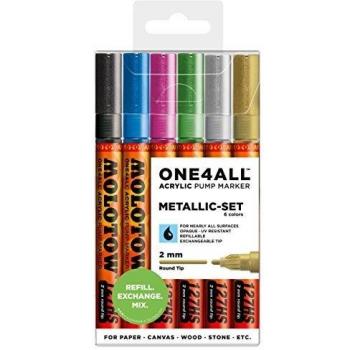 Molotow One4All 127HS 200197 Set Metallic 6, 2 mm.
