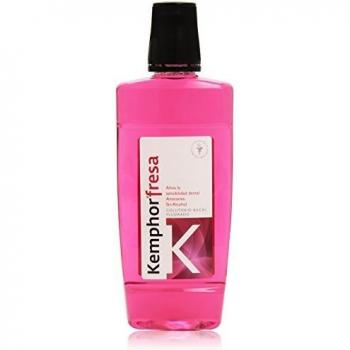 Kemphor - Fresa - Colutorio bucal fluorado - 500 ml - [paquete de 4]