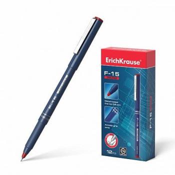 Bolígrafo de trazo fino ErichKrause F-15, tinta color rojo 37067