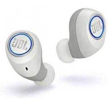 JBL Free X Auriculares inalámbricos con Bluetooth y cancelación de ruido – JBL Signature Sound – 24h de música continua y estuche de carga inteligente – Blanco