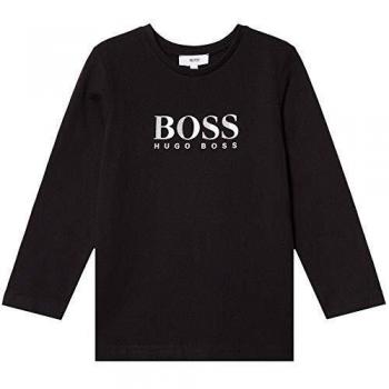 BOSS Hugo Kids Classic Manga Larga Logo Camiseta Black 16 Years