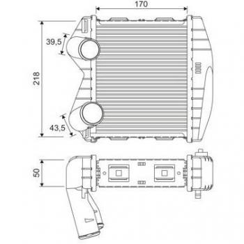 Intercooler VALEO Radiador de admisión para SMART Fortwo, Roadster, Crossblade (Ref: 818366)