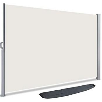 Toldo Lateral Retráctil Vounot 180x300cm Beige - Protección de Privacidad, Anti-UV e Impermeable