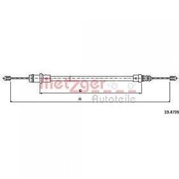 Cable de freno de mano Metzger 10.4736 para Citroen, Fiat, Lancia y Peugeot