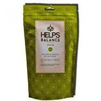HELPS INFUSIONES - Infusión Detox De Albahaca y Jengibre. Infusión Ayurvédica Depurativa. Helps Detox. Bolsa A Granel De 70 Gramos.
