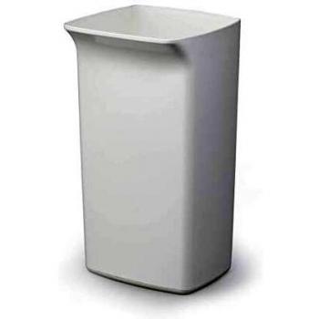 Durable 1801574011 Tapa Durabin Flip Lid Square para 40 litros, blanco