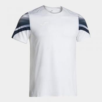 Camiseta de running Joma Elite XI manga corta hombre blanco marin con diseño ligero, tecnología de secado rápido, ajuste regular, disponible en talla XXL