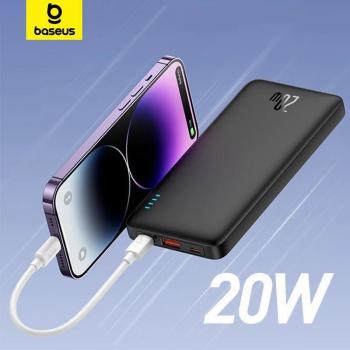 Baseus Batería Externa Airpow 20W 10000mAh/20000mAh Carga Rápida para iPhone 15/14/13/12