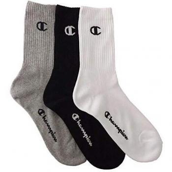Champion Calcetines Crew One Color X3 Negro 35-38 EU