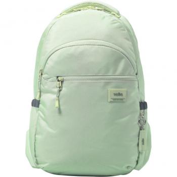 Mochila Totto Indo juvenil eco-friendly color verde Meadow Mist