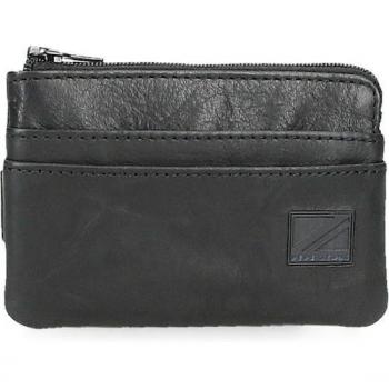 Monedero con tarjetero de piel Pepe Jeans Chief Negro