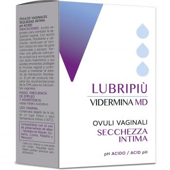Vidermina Lubripiù 10 Ovuli Vaginales Hidratantes y Lubricantes para la Secchezza Intima