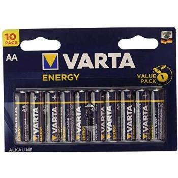 Batería Alcalina AA Varta Energy Pack de 10 unidades 1.5V