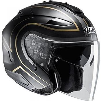 HJC Helmets 118579 Casco, Unisex Adulto, Negro y Dorado, XXL